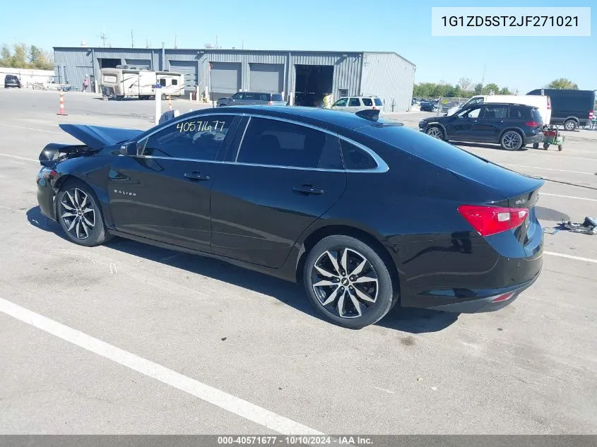 2018 Chevrolet Malibu Lt VIN: 1G1ZD5ST2JF271021 Lot: 40571677