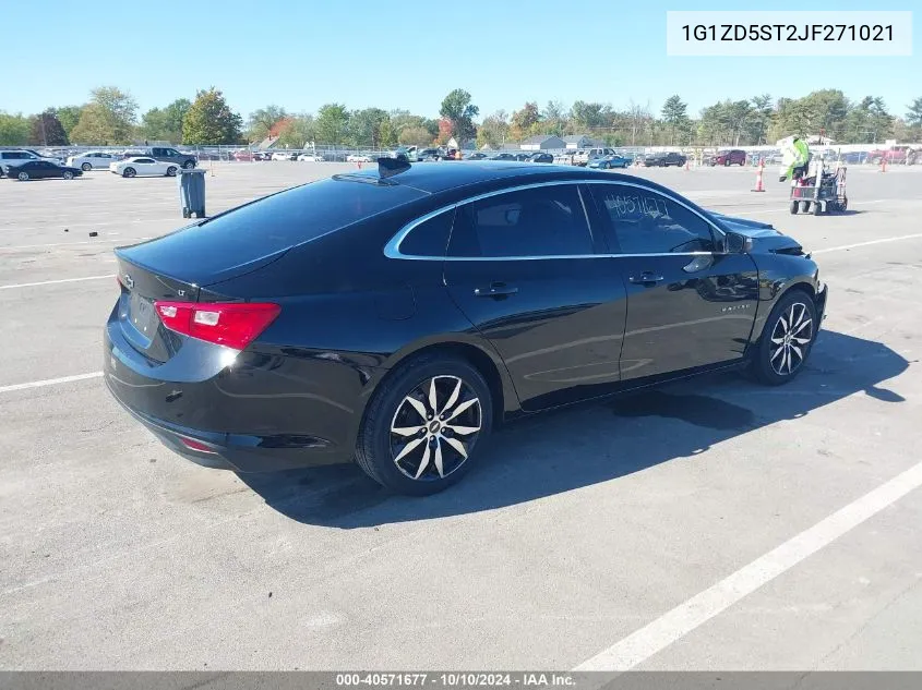 2018 Chevrolet Malibu Lt VIN: 1G1ZD5ST2JF271021 Lot: 40571677