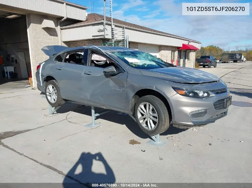 2018 Chevrolet Malibu Lt VIN: 1G1ZD5ST6JF206270 Lot: 40576890