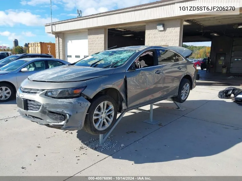 2018 Chevrolet Malibu Lt VIN: 1G1ZD5ST6JF206270 Lot: 40576890