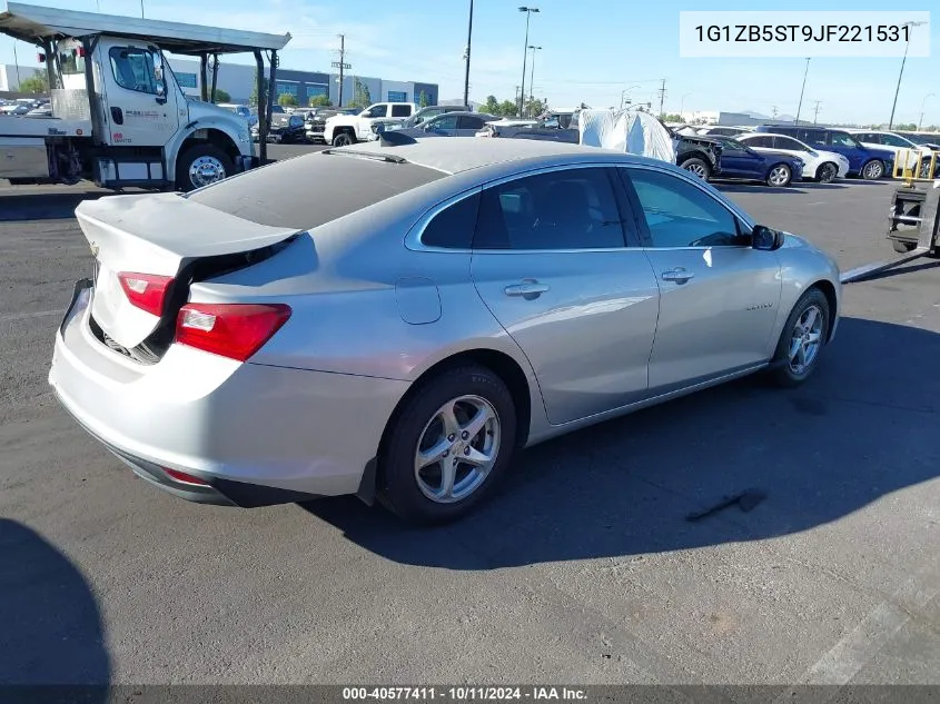 2018 Chevrolet Malibu 1Ls VIN: 1G1ZB5ST9JF221531 Lot: 40577411