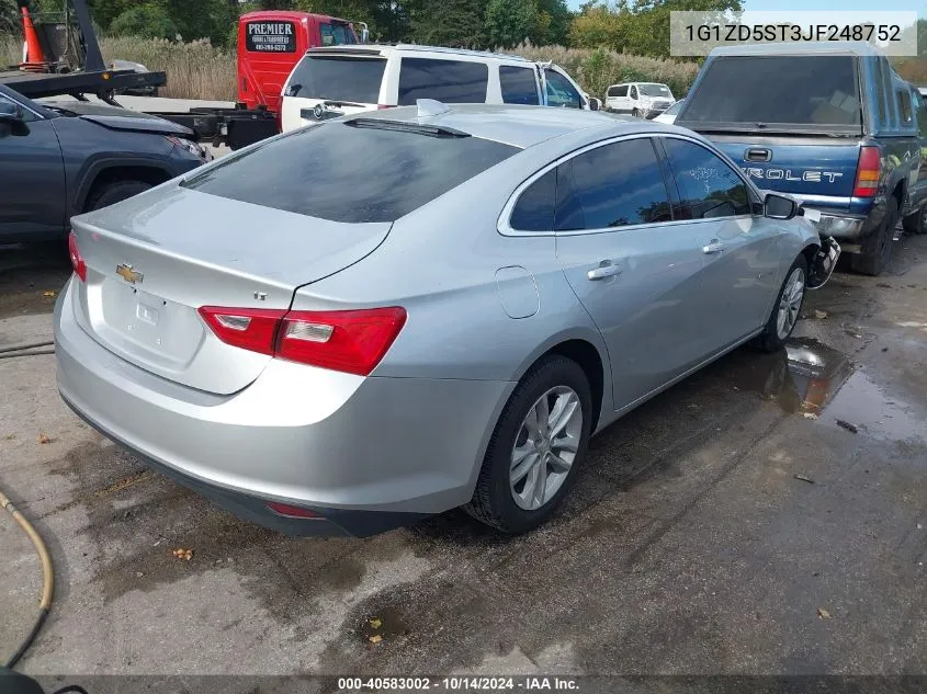 2018 Chevrolet Malibu Lt VIN: 1G1ZD5ST3JF248752 Lot: 40583002