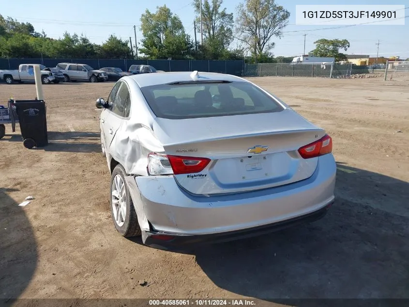 2018 Chevrolet Malibu Lt VIN: 1G1ZD5ST3JF149901 Lot: 40585061