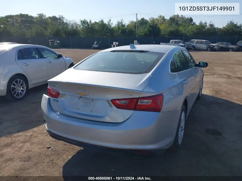 2018 Chevrolet Malibu Lt VIN: 1G1ZD5ST3JF149901 Lot: 40585061