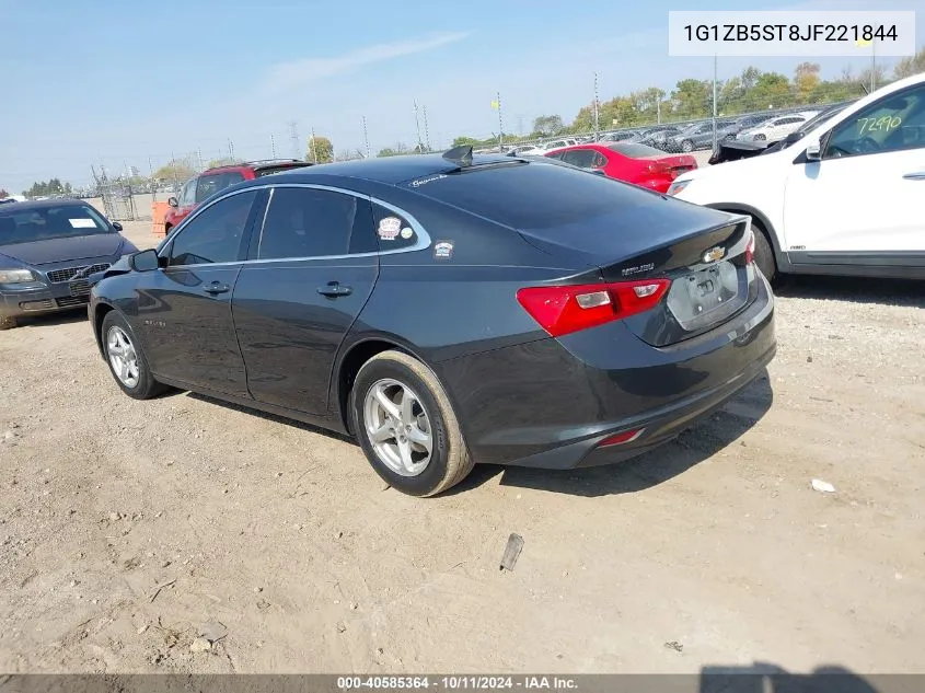 2018 Chevrolet Malibu 1Ls VIN: 1G1ZB5ST8JF221844 Lot: 40585364