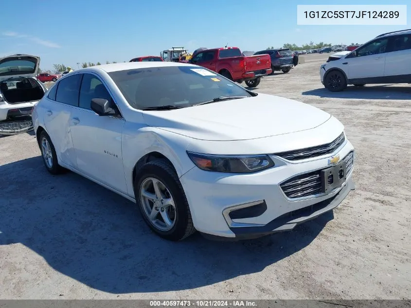 2018 Chevrolet Malibu 1Fl VIN: 1G1ZC5ST7JF124289 Lot: 40597473