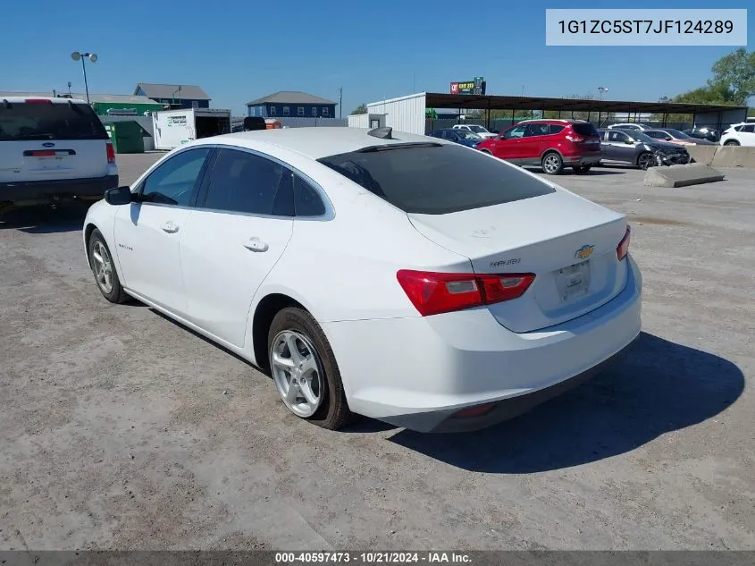 2018 Chevrolet Malibu 1Fl VIN: 1G1ZC5ST7JF124289 Lot: 40597473