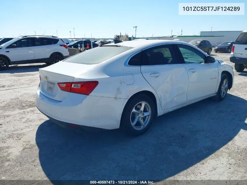 2018 Chevrolet Malibu 1Fl VIN: 1G1ZC5ST7JF124289 Lot: 40597473