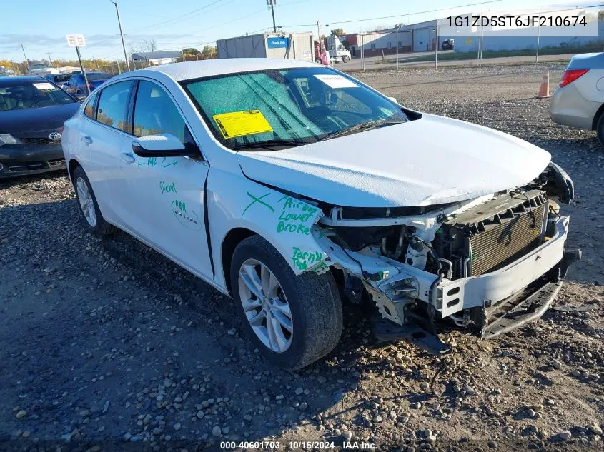 2018 Chevrolet Malibu Lt VIN: 1G1ZD5ST6JF210674 Lot: 40601703