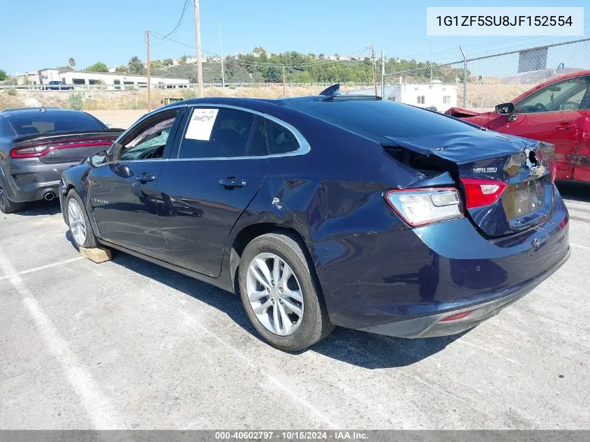 2018 Chevrolet Malibu Hybrid VIN: 1G1ZF5SU8JF152554 Lot: 40602797