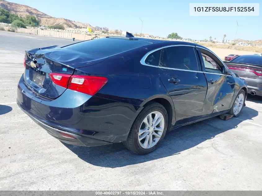 2018 Chevrolet Malibu Hybrid VIN: 1G1ZF5SU8JF152554 Lot: 40602797