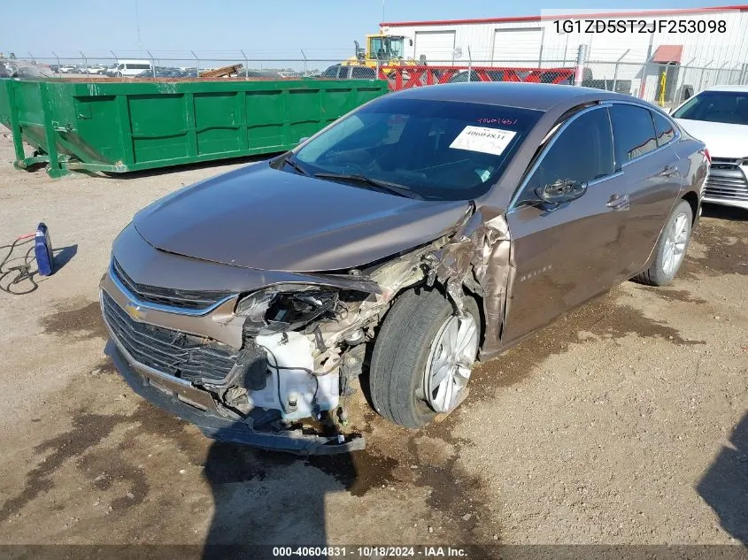 2018 Chevrolet Malibu Lt VIN: 1G1ZD5ST2JF253098 Lot: 40604831