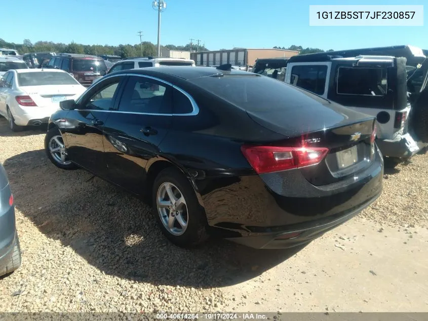 2018 Chevrolet Malibu Ls VIN: 1G1ZB5ST7JF230857 Lot: 40614264