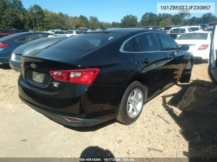 2018 Chevrolet Malibu Ls VIN: 1G1ZB5ST7JF230857 Lot: 40614264