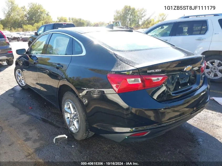 2018 Chevrolet Malibu 1Ls VIN: 1G1ZB5ST8JF111179 Lot: 40615306