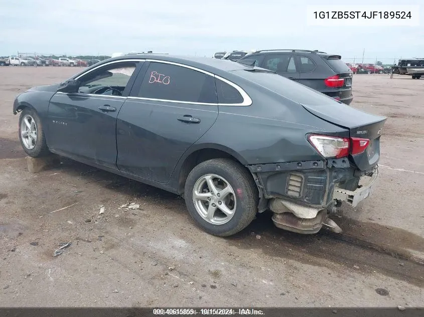 2018 Chevrolet Malibu 1Ls VIN: 1G1ZB5ST4JF189524 Lot: 40615859