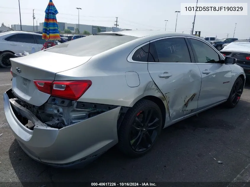 2018 Chevrolet Malibu Lt VIN: 1G1ZD5ST8JF190329 Lot: 40617226