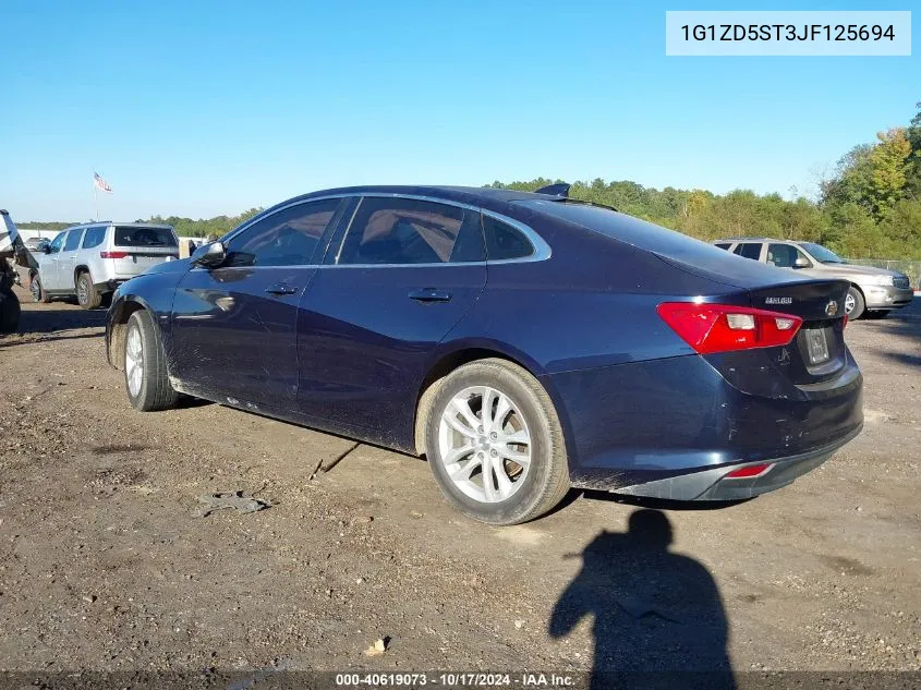 2018 Chevrolet Malibu Lt VIN: 1G1ZD5ST3JF125694 Lot: 40619073