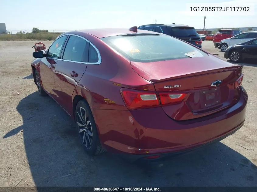 2018 Chevrolet Malibu Lt VIN: 1G1ZD5ST2JF117702 Lot: 40636547