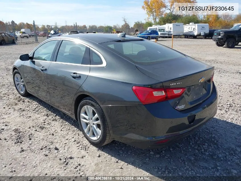 2018 Chevrolet Malibu Hybrid Hybrid VIN: 1G1ZF5SU7JF230645 Lot: 40639818