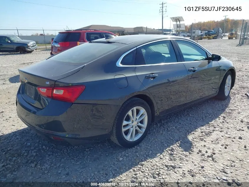 2018 Chevrolet Malibu Hybrid Hybrid VIN: 1G1ZF5SU7JF230645 Lot: 40639818