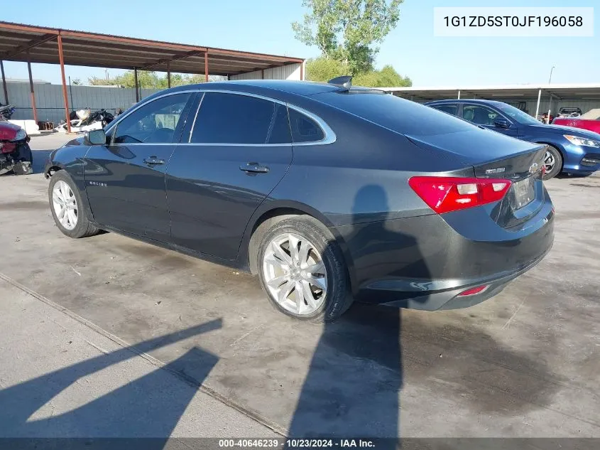 2018 Chevrolet Malibu Lt VIN: 1G1ZD5ST0JF196058 Lot: 40646239