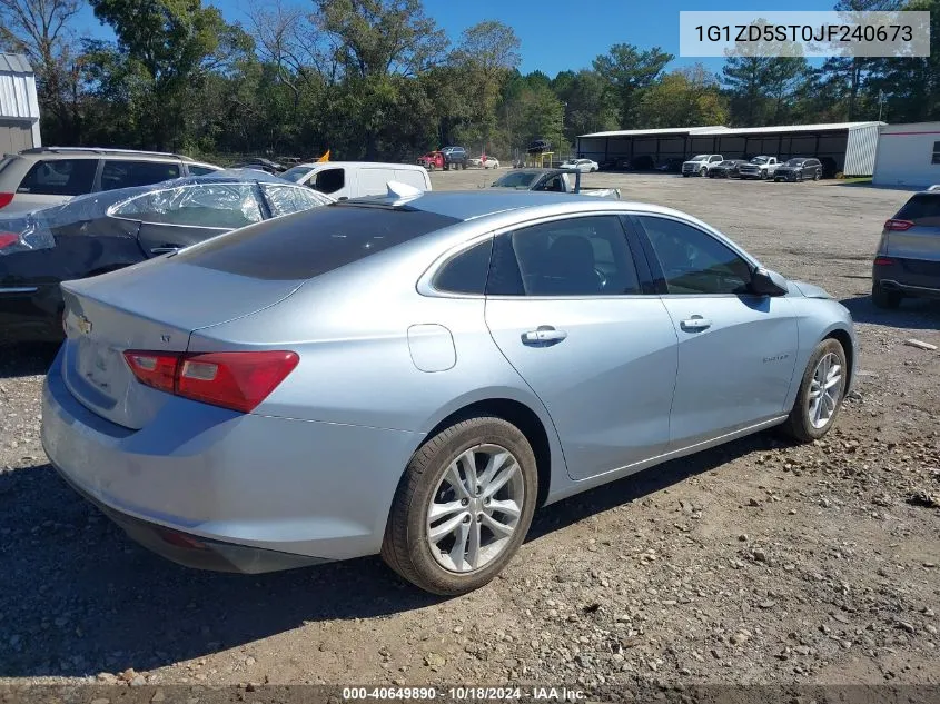 2018 Chevrolet Malibu Lt VIN: 1G1ZD5ST0JF240673 Lot: 40649890