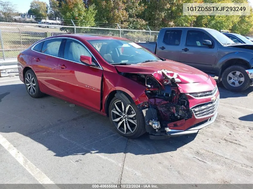 2018 Chevrolet Malibu Lt VIN: 1G1ZD5STXJF293249 Lot: 40655584