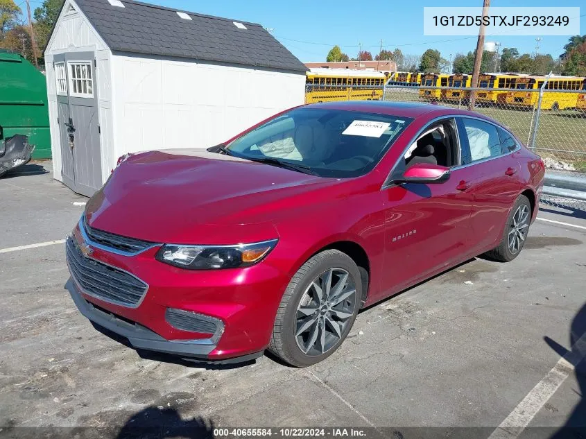 2018 Chevrolet Malibu Lt VIN: 1G1ZD5STXJF293249 Lot: 40655584