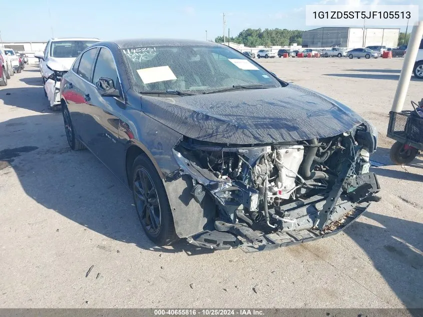 2018 Chevrolet Malibu Lt VIN: 1G1ZD5ST5JF105513 Lot: 40655816