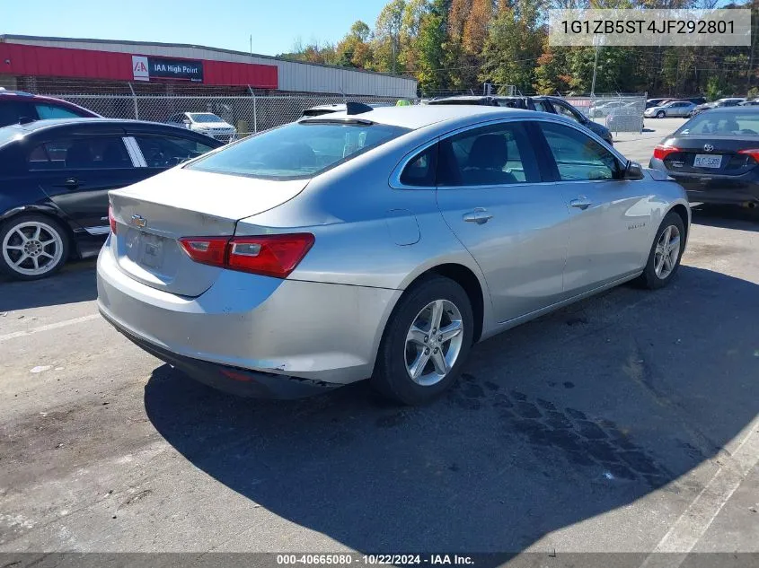 2018 Chevrolet Malibu 1Ls VIN: 1G1ZB5ST4JF292801 Lot: 40665080