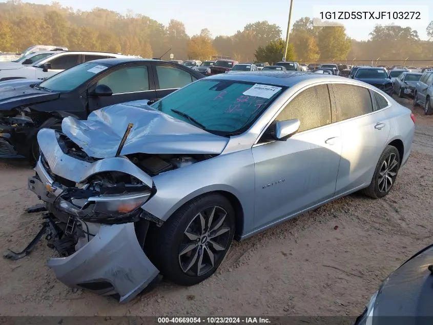 2018 Chevrolet Malibu Lt VIN: 1G1ZD5STXJF103272 Lot: 40669054