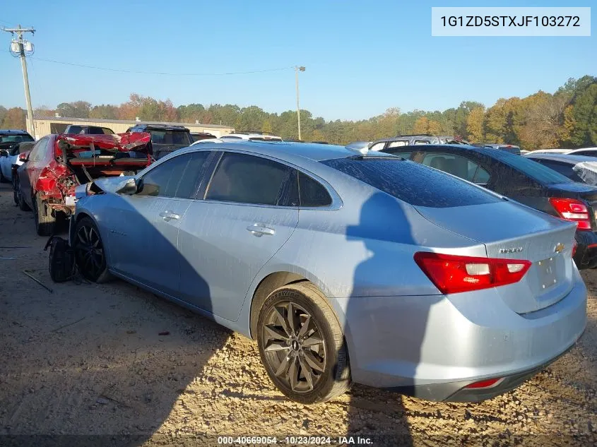 2018 Chevrolet Malibu Lt VIN: 1G1ZD5STXJF103272 Lot: 40669054