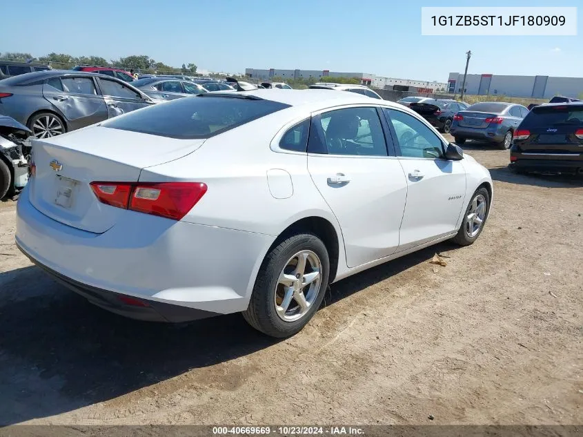 2018 Chevrolet Malibu 1Ls VIN: 1G1ZB5ST1JF180909 Lot: 40669669