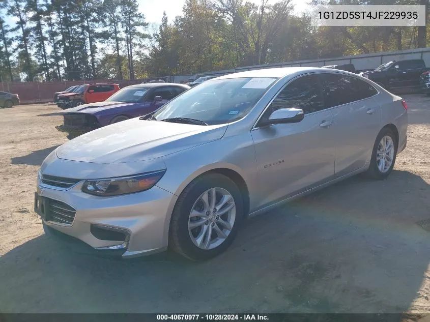 2018 Chevrolet Malibu Lt VIN: 1G1ZD5ST4JF229935 Lot: 40670977