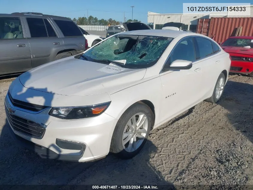 2018 Chevrolet Malibu Lt VIN: 1G1ZD5ST6JF154333 Lot: 40671407