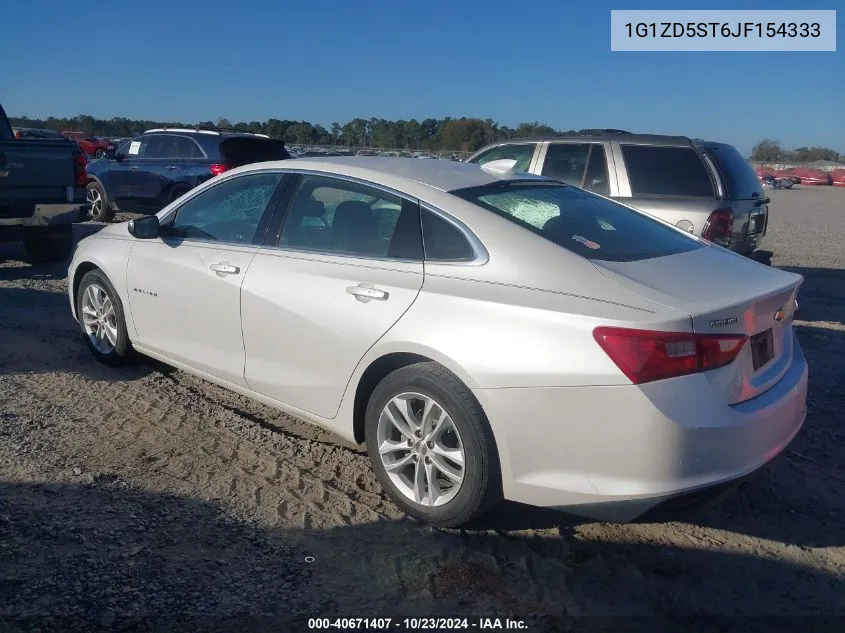 2018 Chevrolet Malibu Lt VIN: 1G1ZD5ST6JF154333 Lot: 40671407