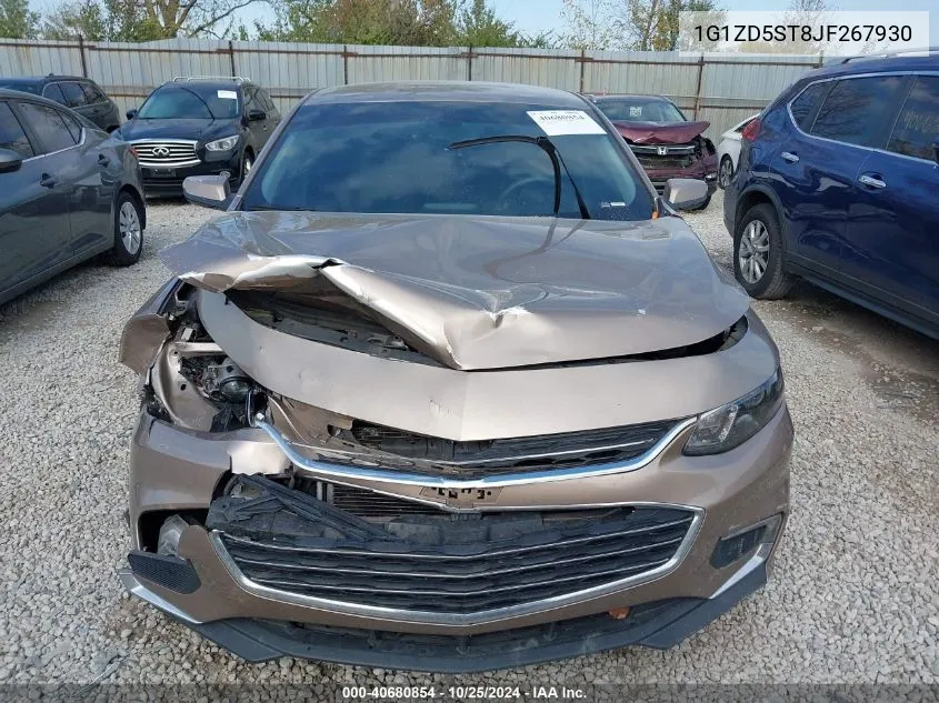 1G1ZD5ST8JF267930 2018 Chevrolet Malibu Lt