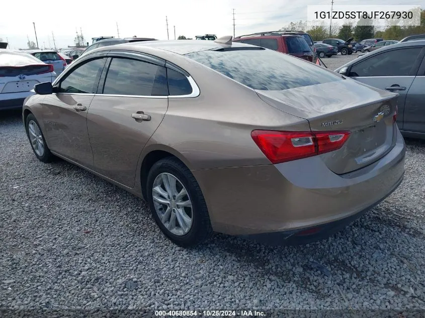 2018 Chevrolet Malibu Lt VIN: 1G1ZD5ST8JF267930 Lot: 40680854