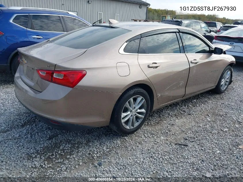 1G1ZD5ST8JF267930 2018 Chevrolet Malibu Lt