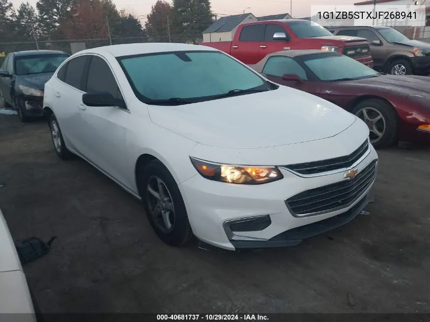 2018 Chevrolet Malibu 1Ls VIN: 1G1ZB5STXJF268941 Lot: 40681737