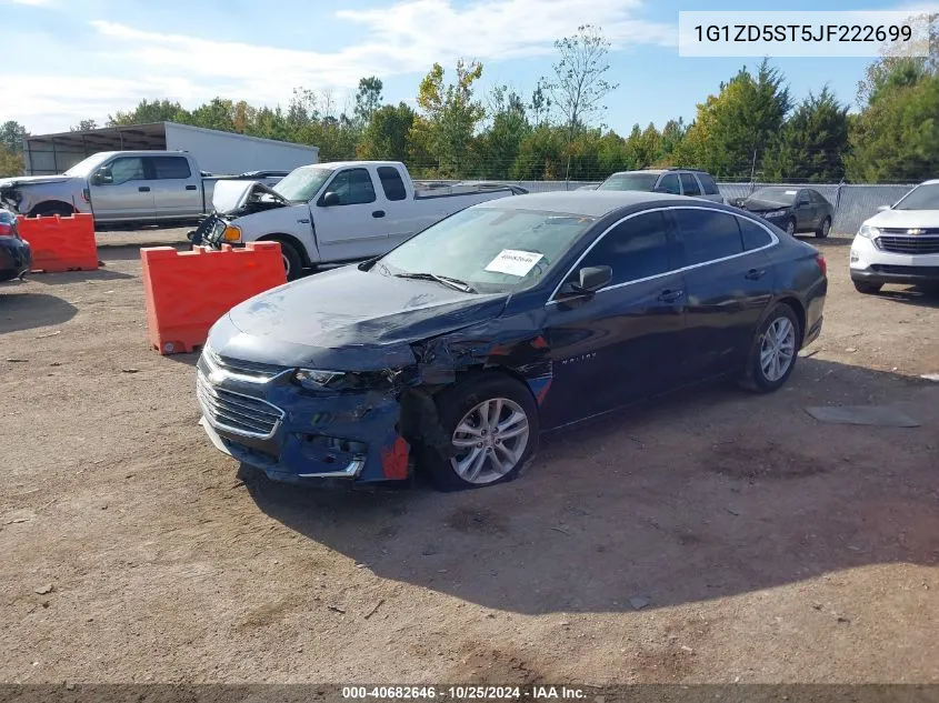 2018 Chevrolet Malibu Lt VIN: 1G1ZD5ST5JF222699 Lot: 40682646