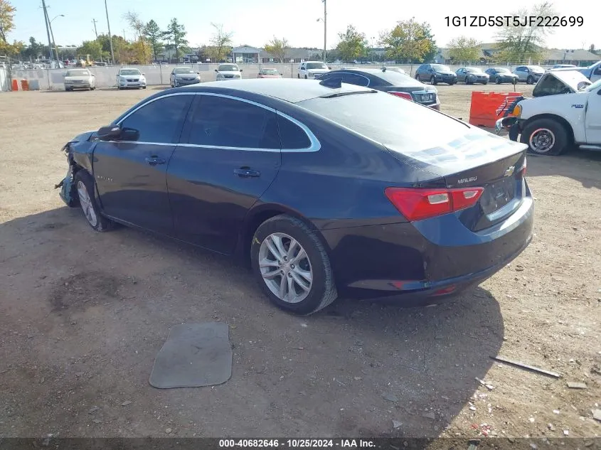 2018 Chevrolet Malibu Lt VIN: 1G1ZD5ST5JF222699 Lot: 40682646