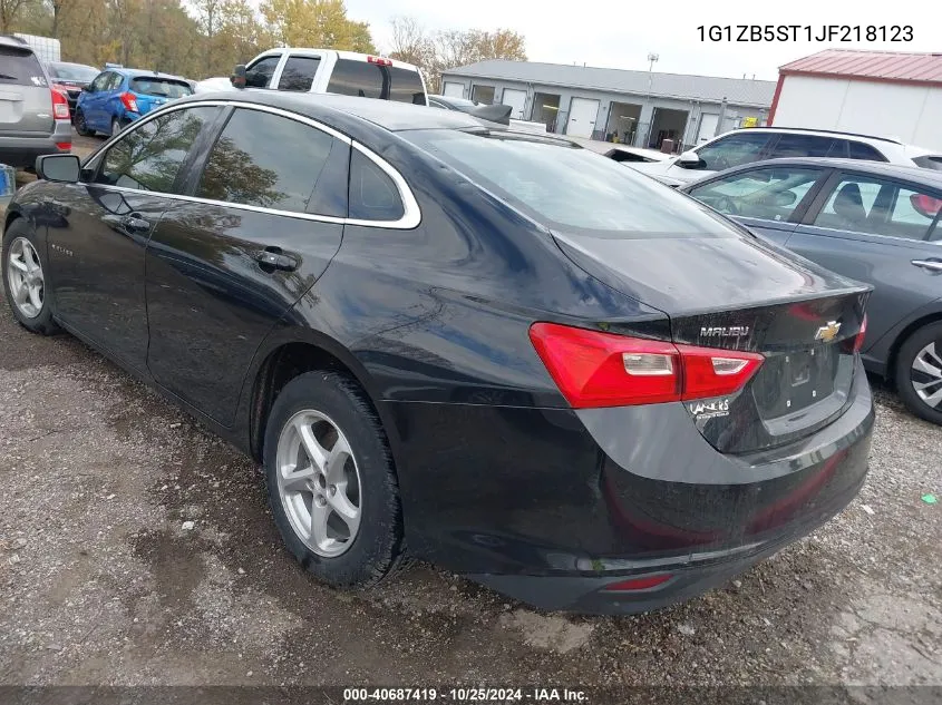 2018 Chevrolet Malibu 1Ls VIN: 1G1ZB5ST1JF218123 Lot: 40687419