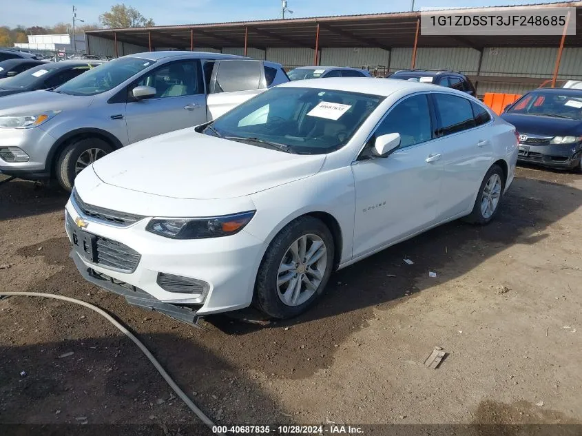 2018 Chevrolet Malibu Lt VIN: 1G1ZD5ST3JF248685 Lot: 40687835