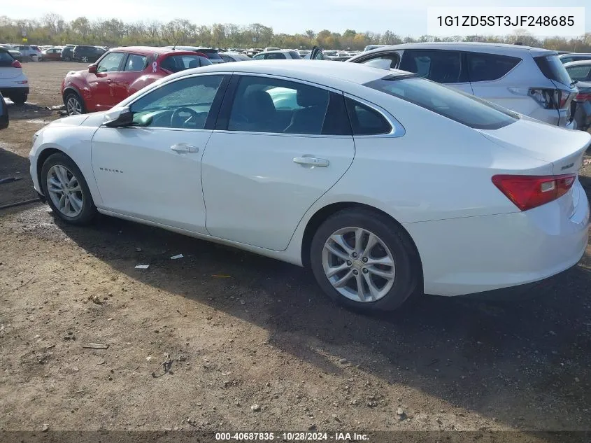 2018 Chevrolet Malibu Lt VIN: 1G1ZD5ST3JF248685 Lot: 40687835