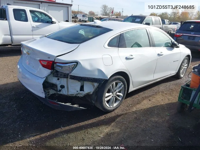 2018 Chevrolet Malibu Lt VIN: 1G1ZD5ST3JF248685 Lot: 40687835