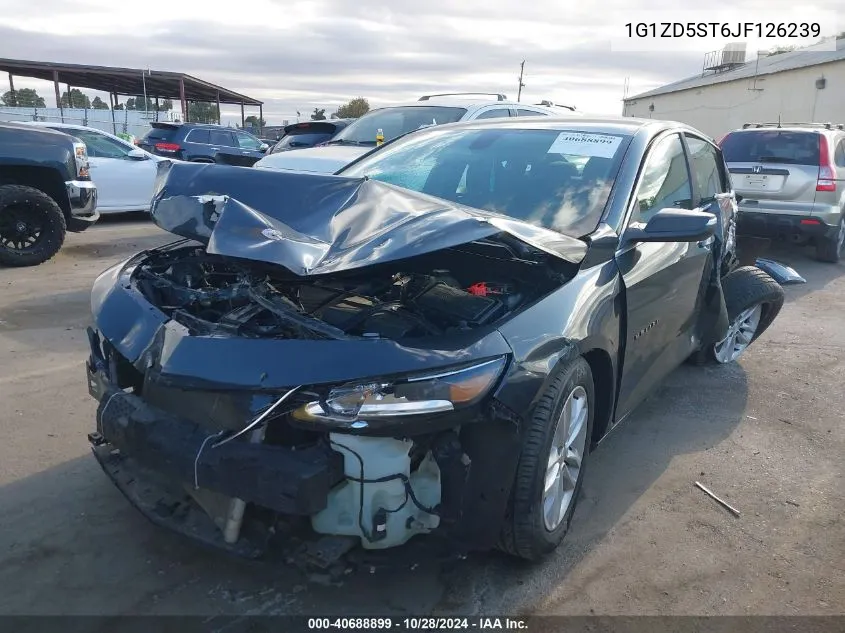 2018 Chevrolet Malibu Lt VIN: 1G1ZD5ST6JF126239 Lot: 40688899