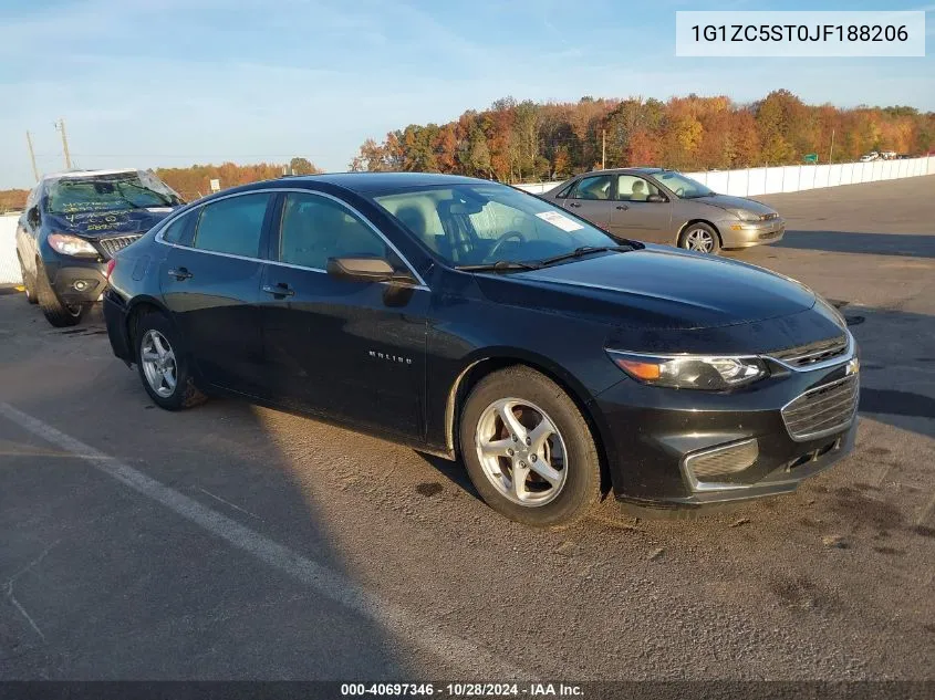 2018 Chevrolet Malibu 1Fl VIN: 1G1ZC5ST0JF188206 Lot: 40697346