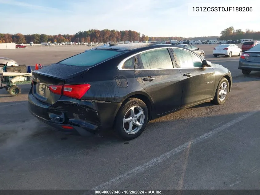 2018 Chevrolet Malibu 1Fl VIN: 1G1ZC5ST0JF188206 Lot: 40697346